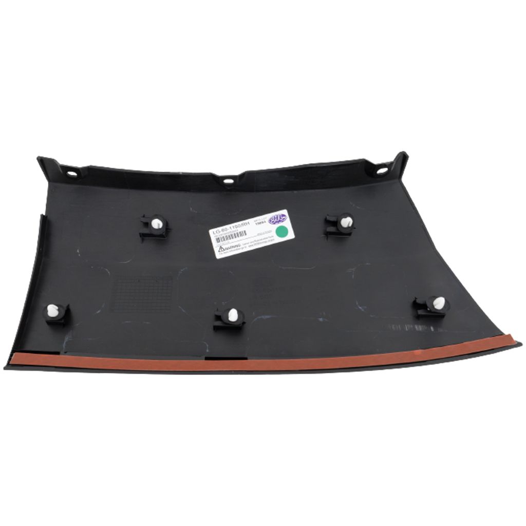 DODGE TRUCKS & VANS PROMASTER 1500/2500/3500 FRONT WHEEL OPENING MLDG RIGHT (Passenger Side) TXT-BLACK OEM#5NP38JXWAB 2019-2022 PL#CH1291119
