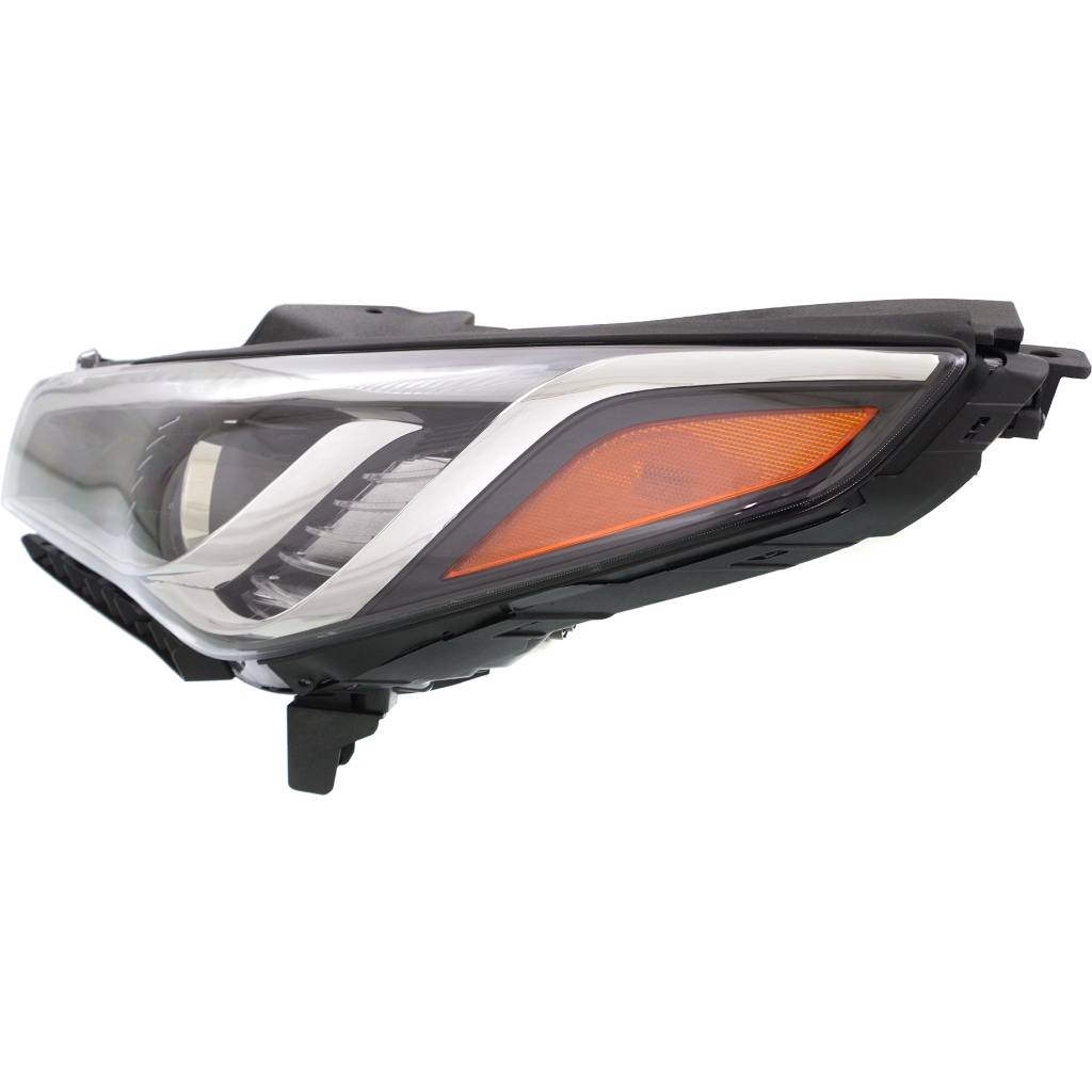 HYUNDAI SONATA HEAD LAMP ASSEMBLY LEFT (Driver Side) (HALOGEN)(EXC SE/ECO)(LED DRL IN BMPER) OEM#92101C2000 2015-2017 PL#HY2502183