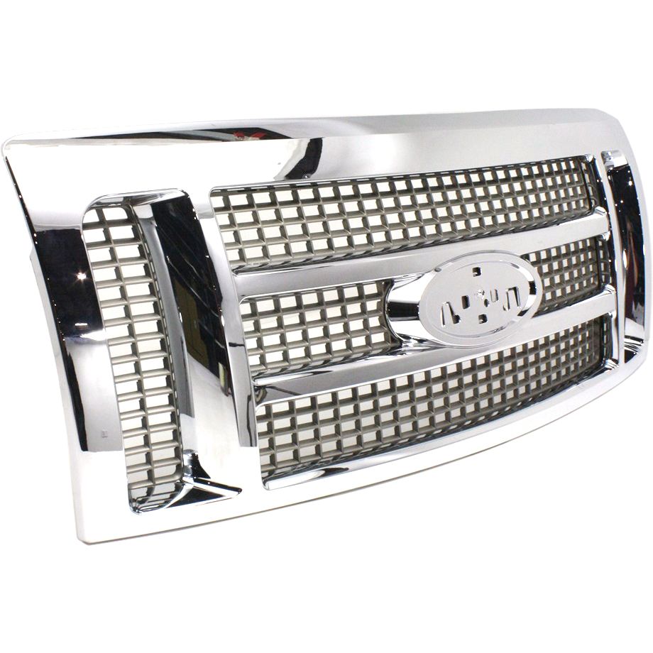 FORD TRUCKS & VANS FORD/PU F150 (EXC SVT RAPTOR) GRILLE PTD-GOLD W/CHROME MLDG (KING RANCH) OEM#9L3Z8200FB 2009-2014 PL#FO1200522