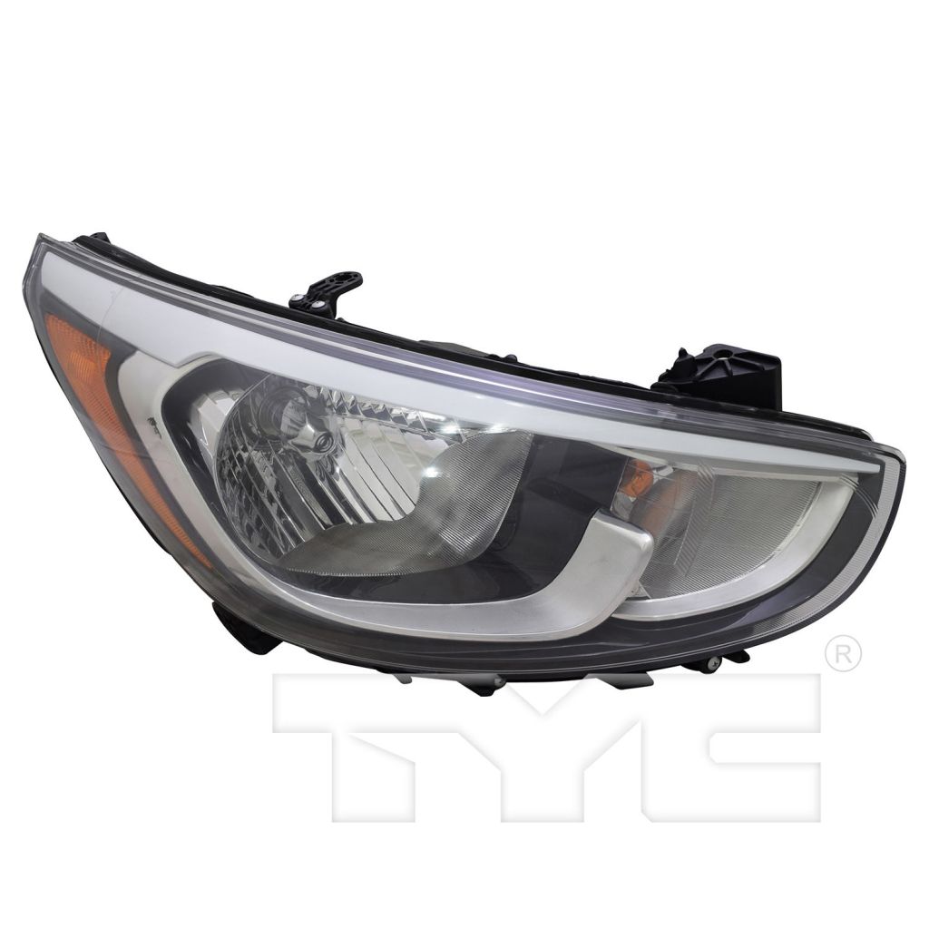HYUNDAI ACCENT SEDAN HEAD LAMP ASSEMBLY RIGHT (Passenger Side) (HALOGEN)**CAPA** OEM#921021R710 2015-2017 PL#HY2503192C