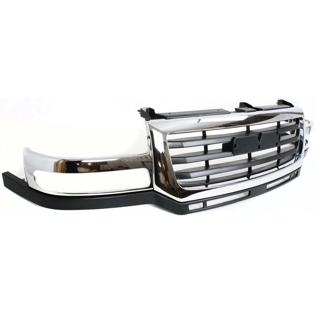 GM TRUCKS & VANS SIERRA/PU (GMC) (07 OLD STYLE) GRILLE CHR/BLK (2500HD/3500) OEM#19130795 2003-2007 PL#GM1200568