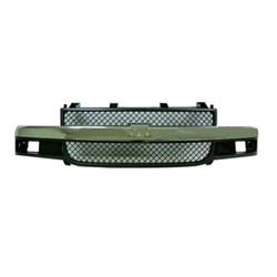 GM TRUCKS & VANS CHEVY/GMC/VAN(Express/Savana) GRILLE CHROME/BLACK (COMPOSITE HEAD LAMP)(CHEVY) **CAPA** OEM#84689070 2003-2025 PL#GM1200535C