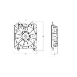 HONDA CIVIC HYBRID RADIATOR FAN ASSY LEFT (Driver Side) OEM#19030RMXA51-PFM 2006-2011 PL#HO3115143