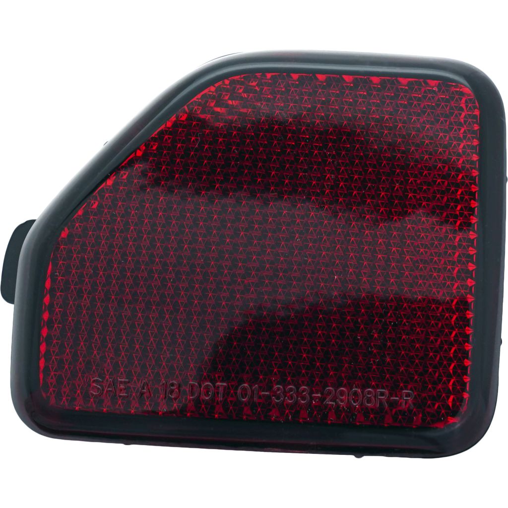 JEEPVEHICLE WRANGLER PLUG-IN REAR BUMPER REFLECTOR RIGHT (Passenger Side) (EXC STEEL BMP)**CAPA** OEM#68281936AB 2021-2024 PL#CH1185108C