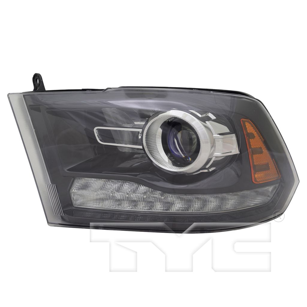 DODGE TRUCKS & VANS DODGE/PU (R1500) HEAD LAMP LEFT (Driver Side) (W/PROJECTOR)(BLK BEZEL)**CAPA** OEM#68093221AD 2013-2014 PL#CH2502245C