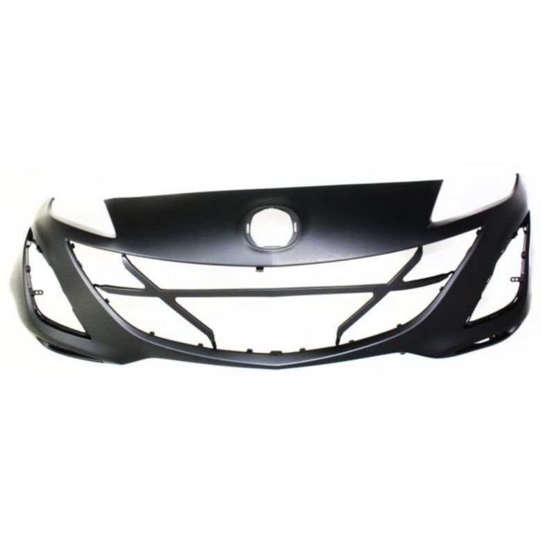 MAZDA MAZDA3 FRONT BUMPER COVER PRIMED (2.0L/2.5L)(MESH TYPE FOG COVER) OEM#BBN250031KBB 2010-2011 PL#MA1000224