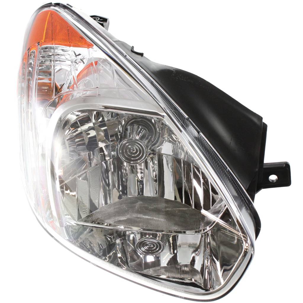 HYUNDAI ACCENT HATCHBACK HEAD LAMP ASSY RIGHT (Passenger Side) (HEAD LAMP SOCKET 6HOLE/3PIN) OEM#921021E010 2007 PL#HY2503137