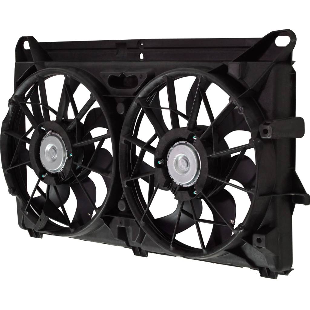 GM TRUCKS & VANS SUBURBAN (CHEVY) RADIATOR & A/C FAN ASSY (5.3L/6.0L)(DUAL FAN) OEM#15780788-PFM 2007-2014 PL#GM3115211