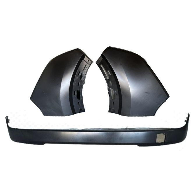 NISSAN KICKS FRONT BUMPER LOWER MLDG ASSY PRIMED W/ 2 SIDE END COVERS OEM#F20847LG0J 2025 PL#NI1044132