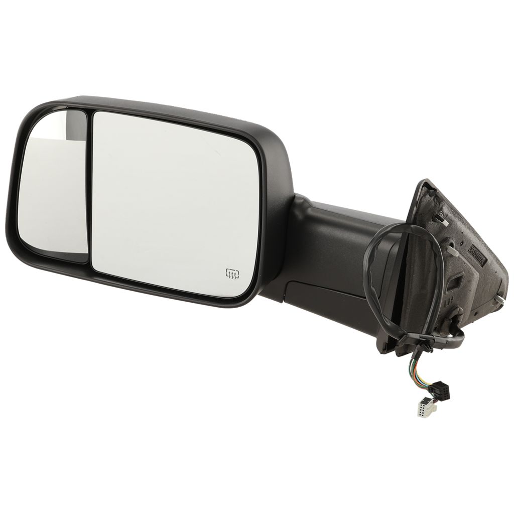 DODGE TRUCKS & VANS DODGE/PU (R2500/3500) DOOR MIRROR LEFT (Driver Side) PWR/HTD/SIGNAL/PUDDLE/PWR-FOLD (WO/MEMORY)(BLACK)(TOW TYPE) OEM#68412883AC 2015-2018 PL#CH1320401