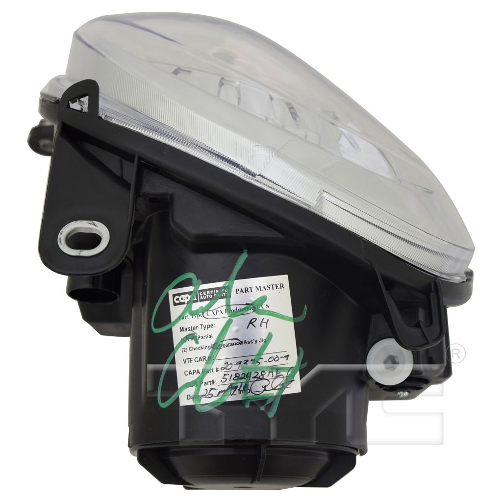 FIAT 500 2DOORS (FIAT) HEAD LAMP ASSY RIGHT (Passenger Side) (CHROME BEZEL)(PROJECTOR) OEM#5182428AE 2012-2019 PL#FI2503100