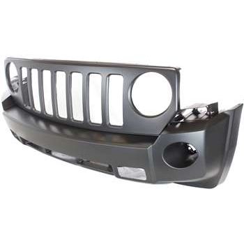JEEP PATRIOT FRONT BUMPER COVER PRIMED (W/FOG & Tow Hook) OEM#68021303AB 2007-2010 PL#CH1000935