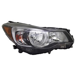 SUBARU IMPREZA 2.0 HEAD LAMP ASSEMBLY RIGHT (Passenger Side) (HALOGEN) BLACK **CAPA** OEM#84001FJ320 2015-2016 PL#SU2503155C