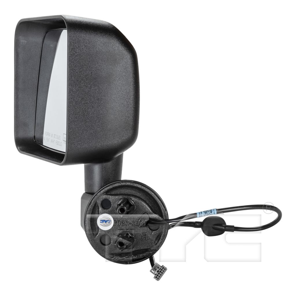 JEEPVEHICLE WRANGLER (JK) DOOR MIRROR LEFT (Driver Side) PWR/HTD (TXT) OEM#5182175AB 2011-2013 PL#CH1320319