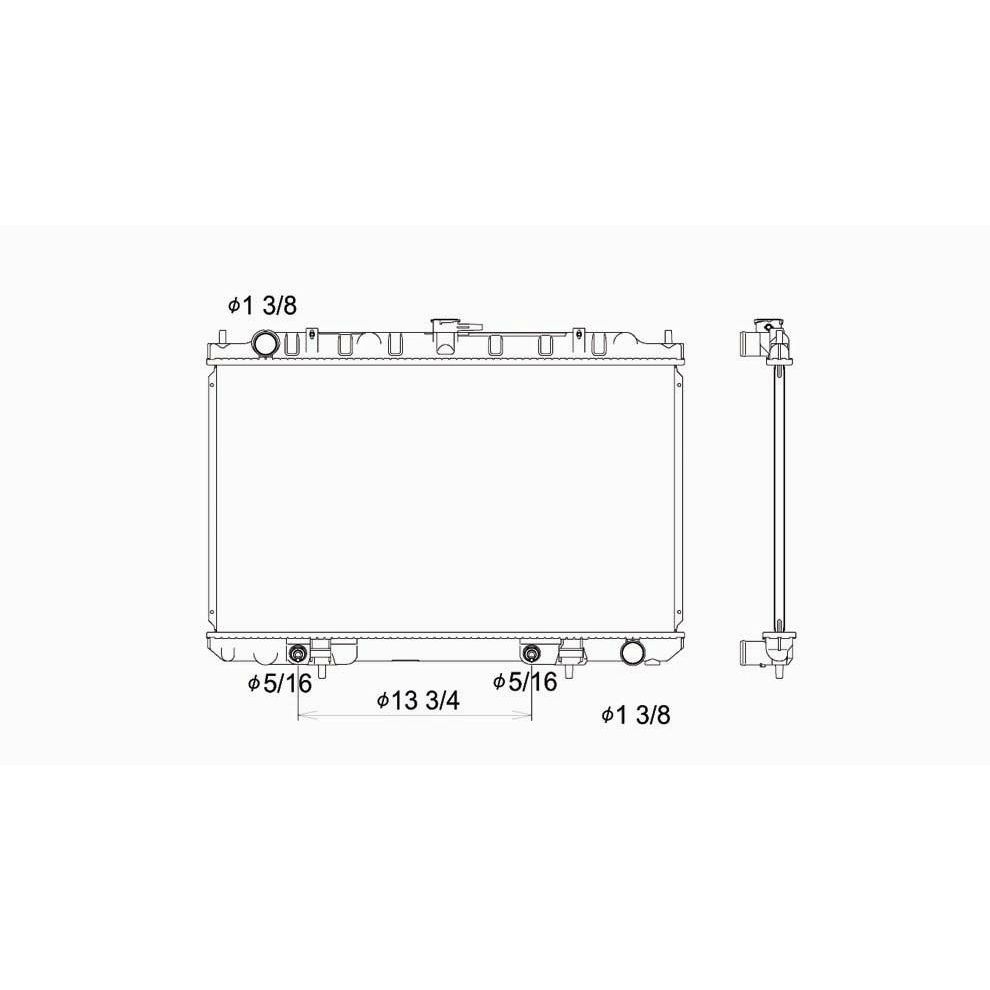 NISSAN MAXIMA RADIATOR 3.5/V6 OEM#214605Y700 2002-2003 PL#NI3010185