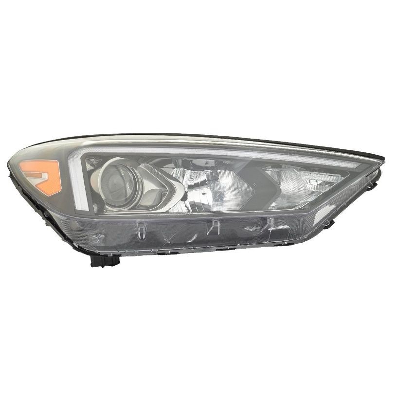 HYUNDAI TUCSON HEAD LAMP ASSY RIGHT (Passenger Side) (HALOGEN)(W/LED POSITION LAMP) **CAPA** OEM#92102D3650 2019-2021 PL#HY2503235C