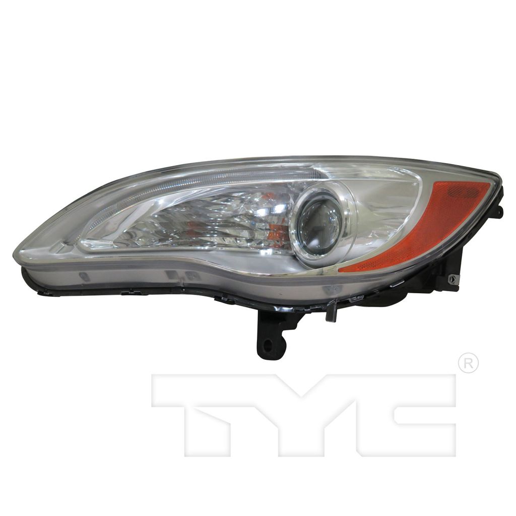 CHRYSLER 200 CONV HEAD LAMP ASSEMBLY LEFT (Driver Side) (CHROME BEZEL) **CAPA** OEM#5182591AC 2011-2014 PL#CH2518140C