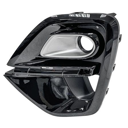 KIA SPORTAGE FOG LAMP COVER LEFT (Driver Side) (Driver Side) GLOSS-BLACK/SILVER (HALOGEN)(CHROME TRIM)(FWD) OEM#86521D9510 2020-2022 PL#KI1038188