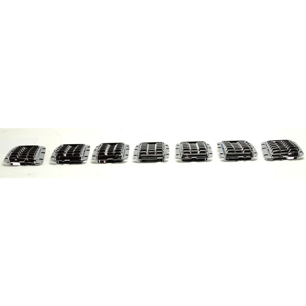 JEEP GRAND CHEROKEE GRILLE INNER MESH CHROME (7pcs) (OVERLAND) OEM#6NZ03SZ0AA 2017-2021 PL#CH1201113