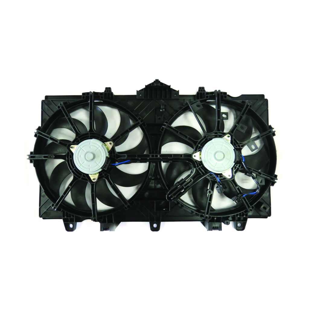 INFINITI Q50 RADIATOR & A/C FAN ASSEMBLY (DUAL FAN)(WO/MODULE)(3.7L) OEM#214814GA0A-PFM 2014-2015 PL#IN3115109
