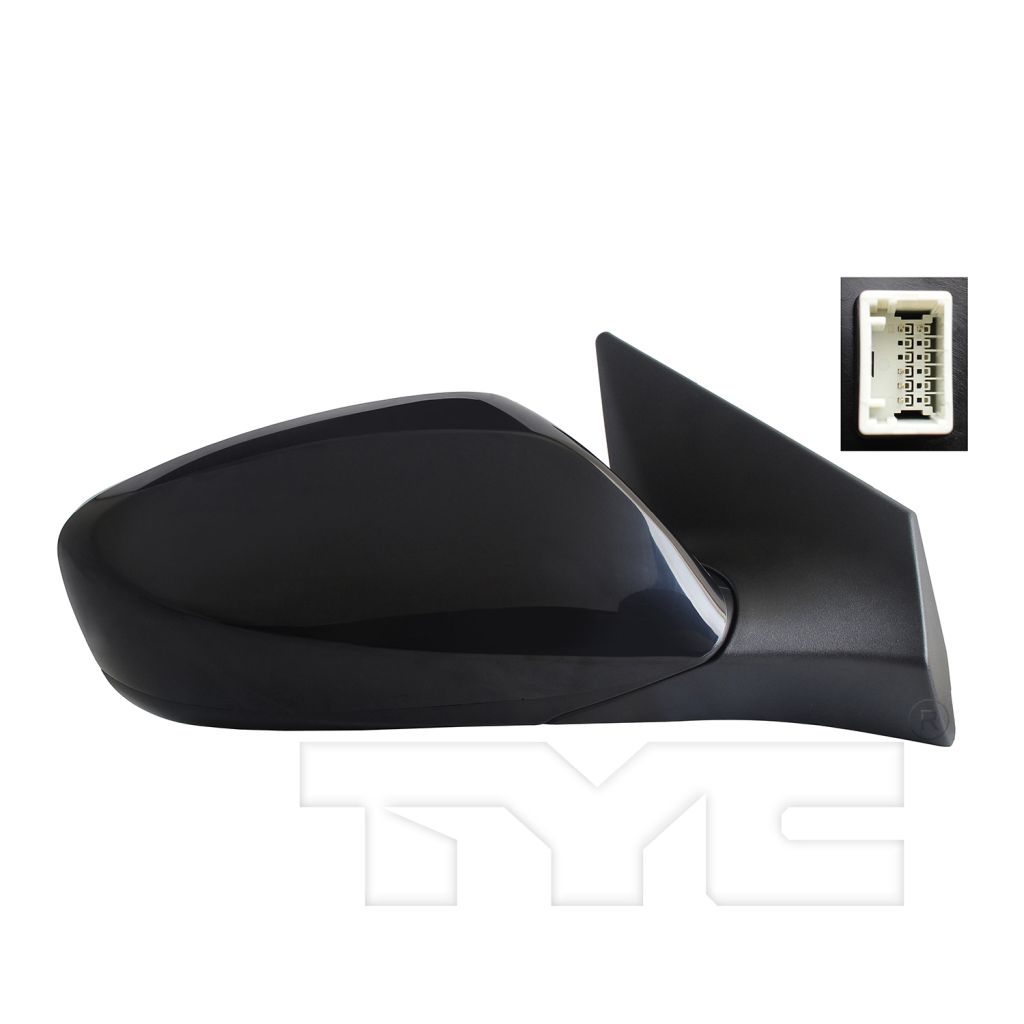 HYUNDAI ELANTRA COUPE DOOR MIRROR RIGHT (Passenger Side) POWER/HEATED (W/O SIGNAL) OEM#876203X030 2013 PL#HY1321179