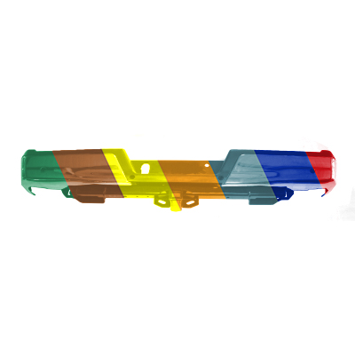 FORD TRUCKS & VANS FORD/PU (F150)(EXC RAPTOR) REAR STEP BMP ASSY CHROME (W/SENSOR)(W/BASE TOW HITCH) OEM#FL3Z17906B-PFM 2015-2020 PL#FO1103189