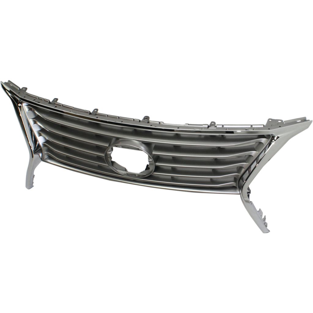 LEXUS RX 350 GRILLE ASSEMBLY CHR/SILVER (WO/SPORT PKG)(EXC F SPORT) WO/EMBLEM**CAPA** OEM#531010E140-PFM 2013-2015 PL#LX1200144C