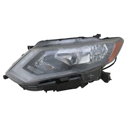 NISSAN(DATSUN) ROGUE HYBRID HEAD LAMP ASSEMBLY LEFT (Driver Side) (HALOGEN HEAD/LAMP)**CAPA** OEM#260606FL0A 2017-2019 PL#NI2502254C