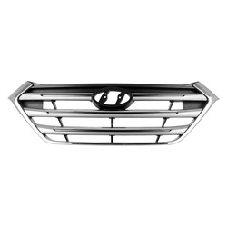 HYUNDAI TUCSON GRILLE SILVER/CHROME BAR W/CHROME FRAME(To 5-16-16)(LIMITED)**CAPA** OEM#86350D3100CR 2016-2017 PL#HY1200190C