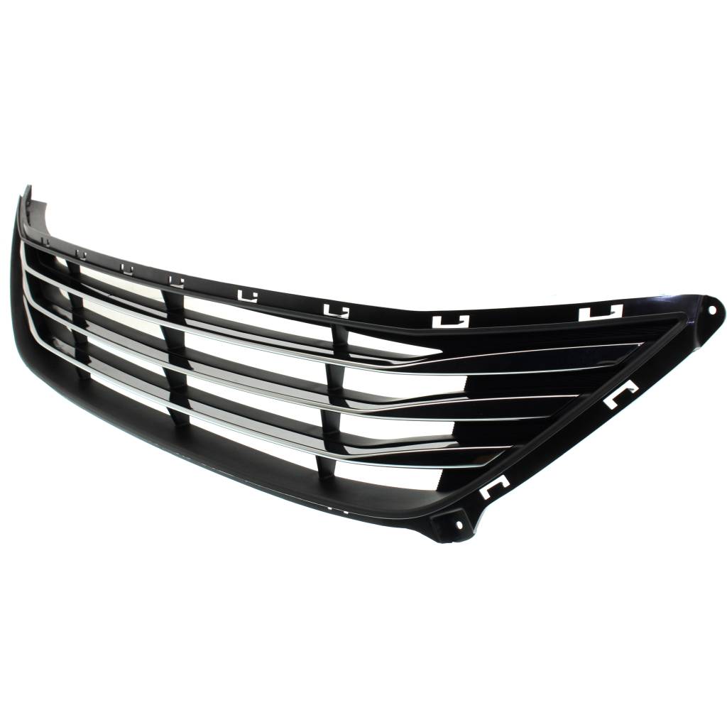 HYUNDAI ELANTRA SEDAN FRONT BUMPER GRILLE BLACK W/BLACK BAR W/LWR DARK-CHROME OUTER LDG (USA) OEM#865603Y700 2014-2016 PL#HY1036140