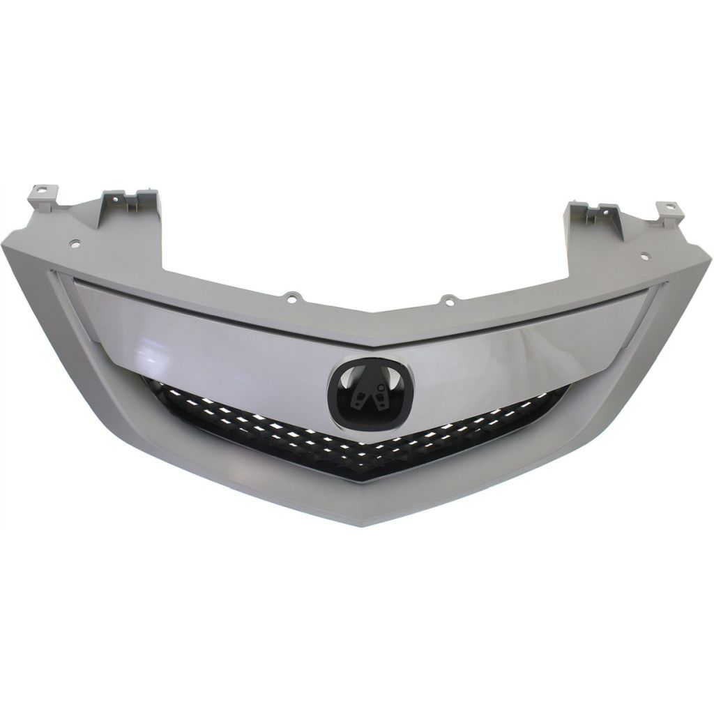 ACURA MDX GRILLE ASSEMBLY CHROME SATIN NICKEL/BLK (WO/SENSOR BELOW EMBLEM) OEM#75100STXA02 2010-2013 PL#AC1200118