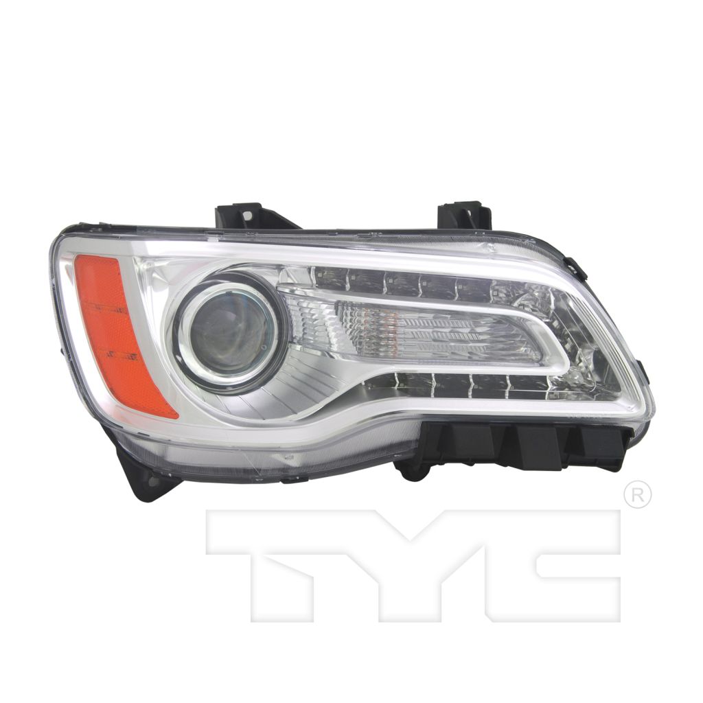 CHRYSLER 300 HEAD LAMP ASSEMBLY RIGHT (Passenger Side) (HALOGEN)CHR BEZEL) **CAPA** OEM#68143002AC 2011-2014 PL#CH2503231C