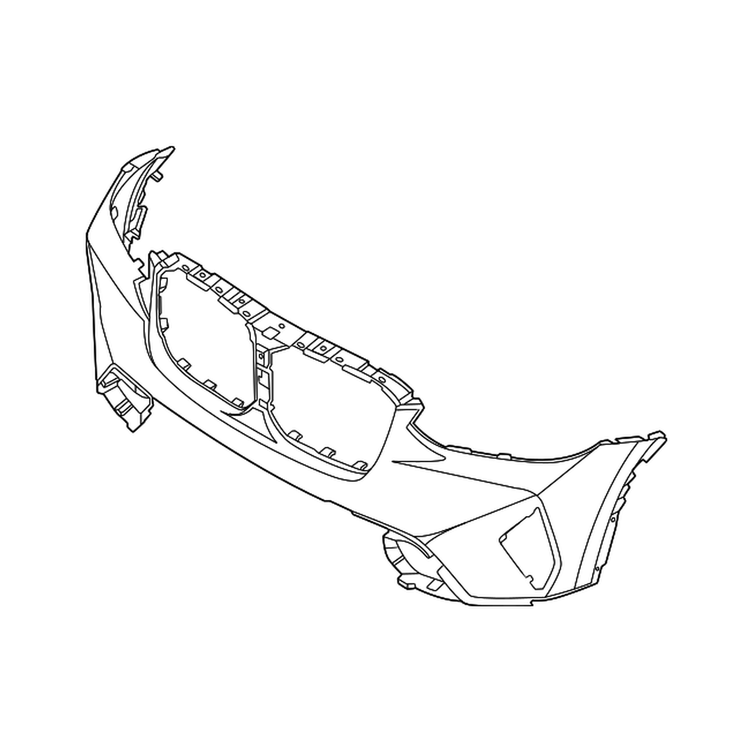 BMW BMW X3 FRONT BUMPER COVER PRIMED (WO/PARKING ASSIST)(330I WO/M SPORT) OEM#51115A45DC6 2022-2024 PL#BM1014104