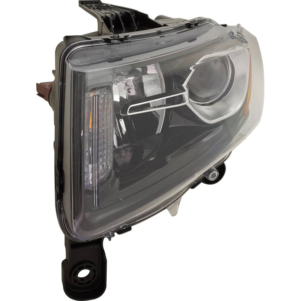 JEEPVEHICLE GRAND CHEROKEE / GRAND CHEROKEE WK HEAD LAMP ASSY LEFT (Driver Side) (HALOGEN)(BLACK)(EXC 75th ED) OEM#68236109AE 2014-2016 PL#CH2502308