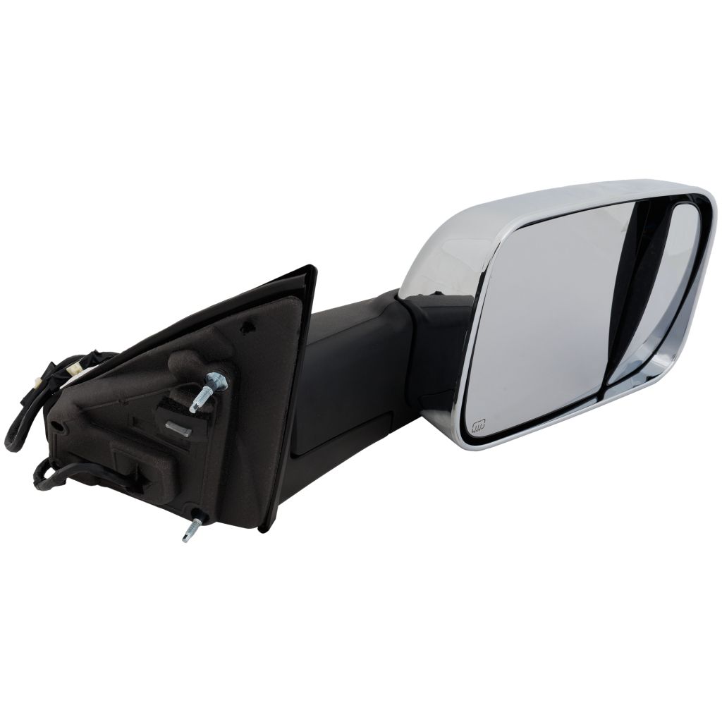 DODGE TRUCKS & VANS DODGE/PU (R1500) DOOR MIRROR RIGHT (Passenger Side) PWR/HTD/SIGNAL/PUDDLE/MEMORY (W/BSD)(CHROME)(W/TOW PKG) OEM#68276478AE 2019-2022 PL#CH1321462