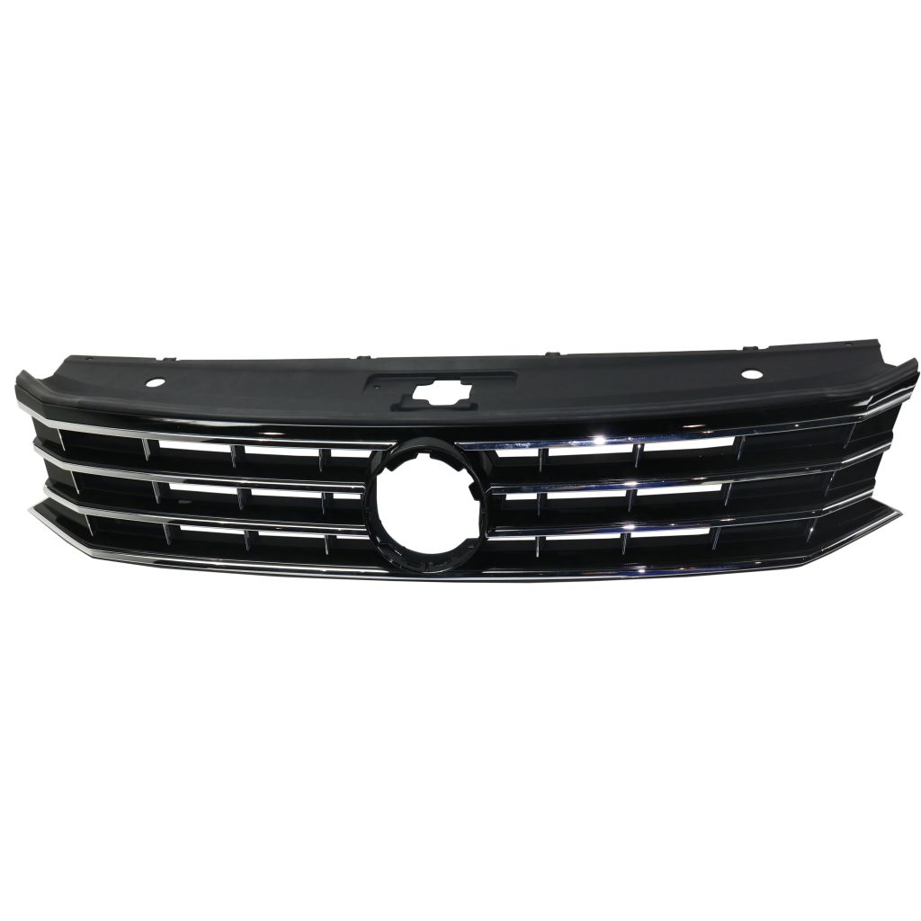 VOLKSWAGEN PASSAT GRILLE ASSEMBLY PTD (W/BLK&CHR MLDG;W/COLLISION HALOGEN LAMP;EXC GT/R-LINE)**CAPA** OEM#561853651HOQE 2016-2019 PL#VW1200169C