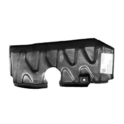 HYUNDAI ACCENT HATCHBACK FRONT SIDE SPLASH SHIELD RIGHT (Passenger Side) (ENG SIDE CVR) OEM#291201E000 2007-2011 PL#HY1228108