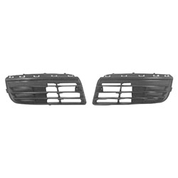 VOLKSWAGEN JETTA WAGON FRONT BUMPER GRILLE OUTER LEFT (Driver Side) BLK(W/O F/L) OEM#1K0853665F9B9 2009 PL#VW1036108