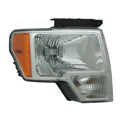 FORD TRUCKS & VANS FORD/PU (F150)(EXC SVT RAPTOR) HEAD LAMP ASSY RIGHT (Passenger Side) (HALOGEN)(CHROME TRIM)**CAPA** OEM#DL3Z13008A 2009-2014 PL#FO2503287C