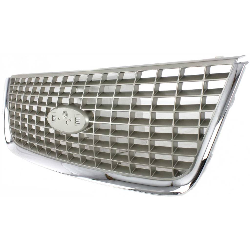 FORD TRUCKS & VANS EXPEDITION GRILLE CHROME/SLV (Eddie Bauer) OEM#2L1Z8200BAA 2003-2006 PL#FO1200400