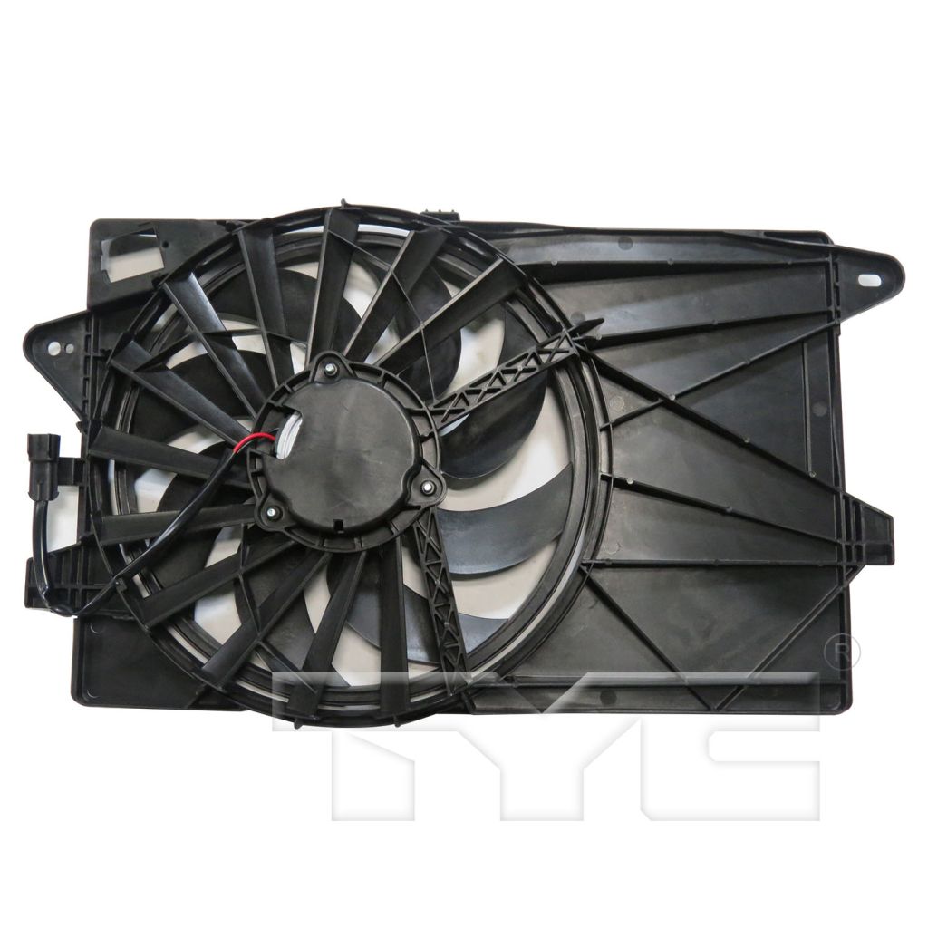 FIAT 500 2DOORS (FIAT) RADIATOR & A/C FAN ASSEMBLY (WO/AC) OEM#55111351AB 2012-2017 PL#FI3115103