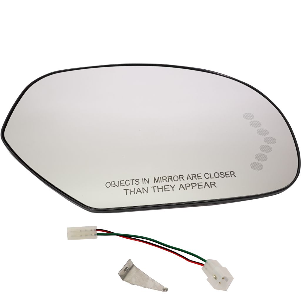 GM TRUCKS & VANS SILVERADO/PU 2500/3500 (CHEVY) DOOR MIRROR GLASS RIGHT (Passenger Side) HTD/SIGNAL (ENCASED IN BACKING) OEM#15886196 2011-2014 PL#GM1325138