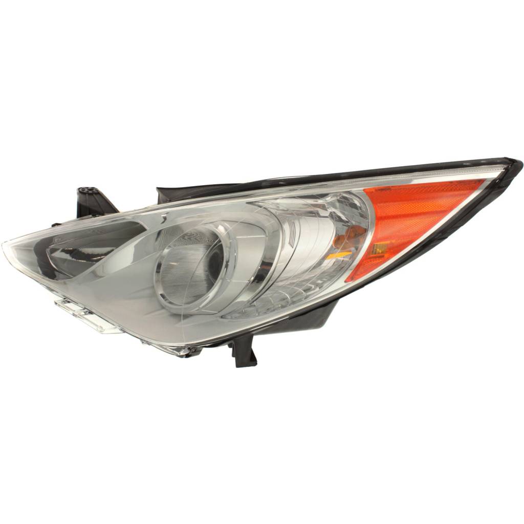 HYUNDAI SONATA HEAD LAMP ASSEMBLY LEFT (Driver Side) (HALOGEN) (GLS)(SILVER/CHR BEZEL) OEM#921013Q000 2011-2014 PL#HY2502159