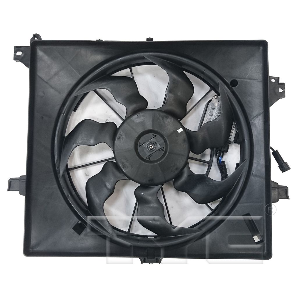 KIA FORTE5 HATCHBACK RADIATOR & A/C FAN ASSY 1.6L (SX) W/MODULE OEM#25380A7000 2014-2018 PL#KI3115150