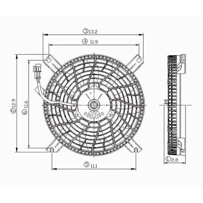 CHEVROLET TRACKER A/C FAN ASSEMBLY OEM#91177108 1999-2001 PL#GM3113116