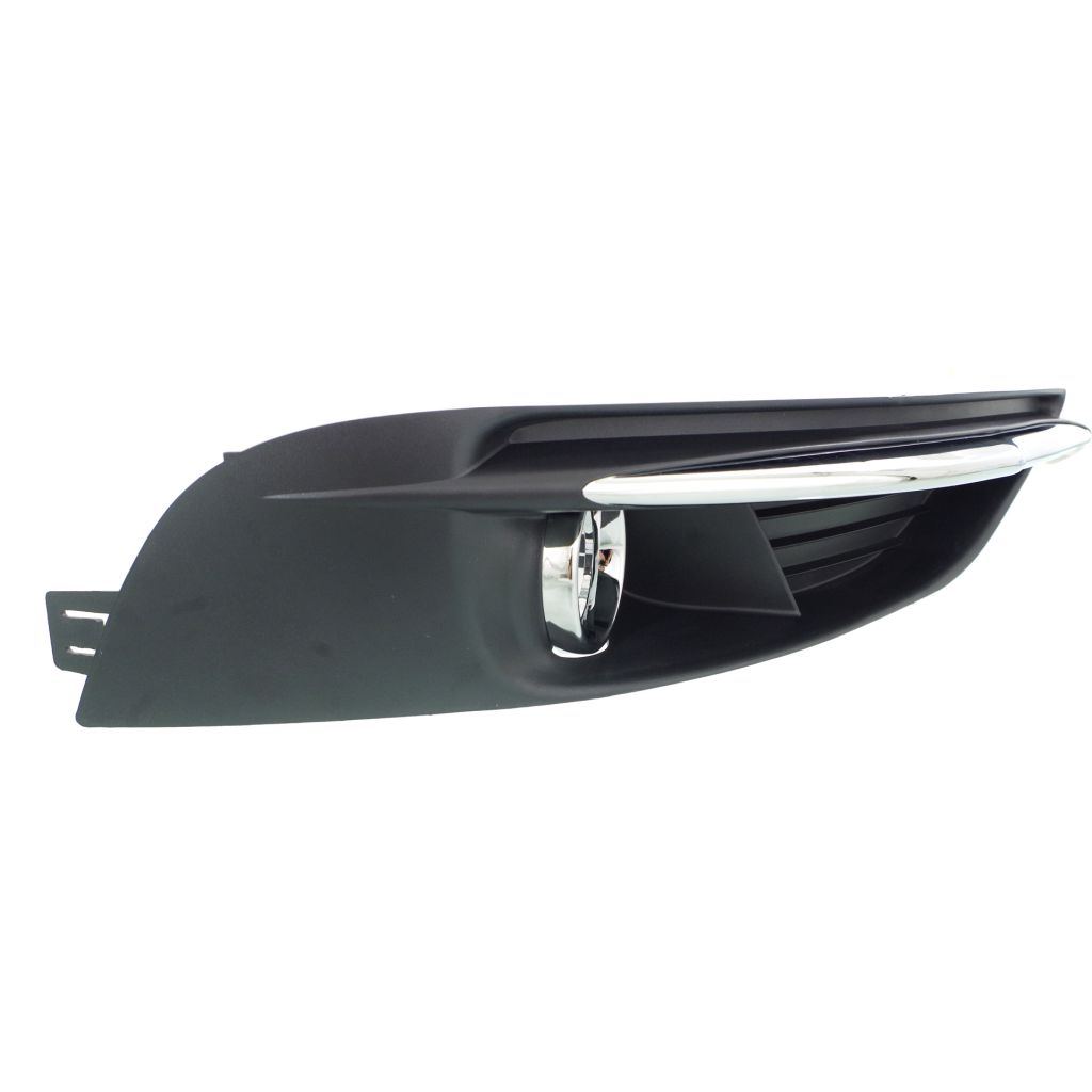 CHRYSLER 200 CONV FOG LAMP COVER RIGHT (Passenger Side) (W/FOG) BLK/CHR RING/CHR MOLDING OEM#68102302AA 2011-2014 PL#CH1039125