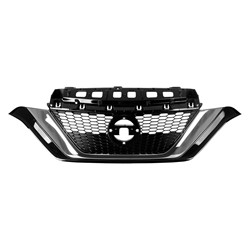 NISSAN VERSA NOTE HATCHBACK GRILLE ASSY CHROME/BLACK OEM#623109ME0A 2017-2019 PL#NI1200290