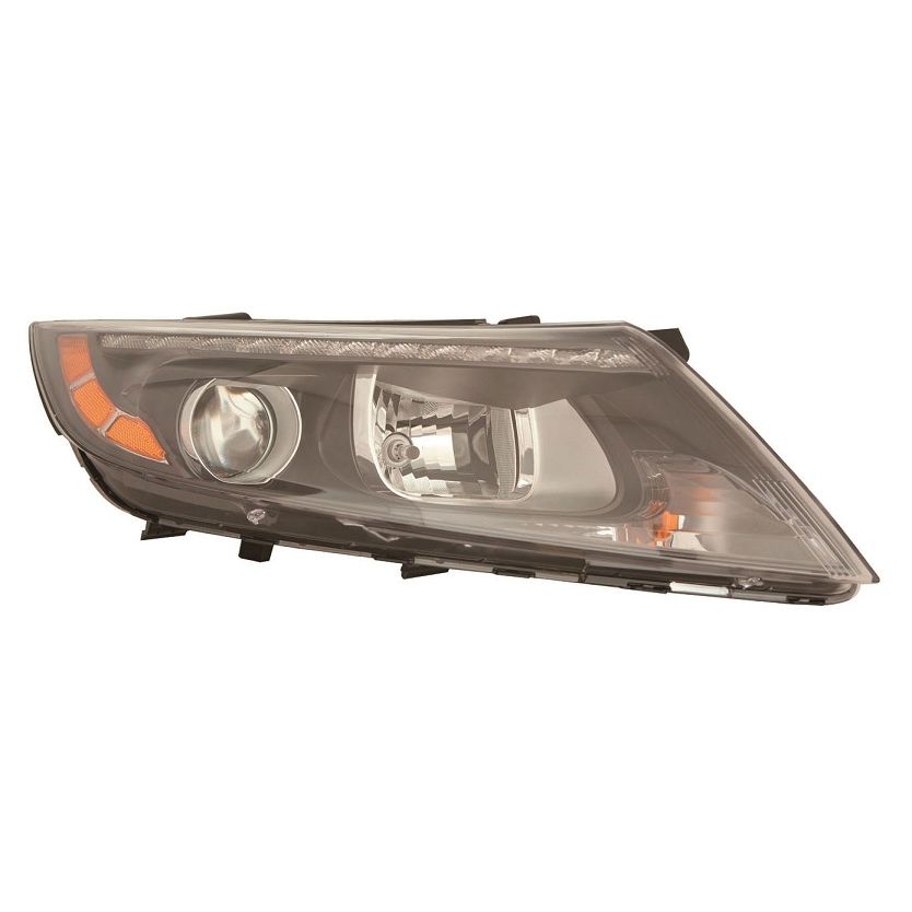KIA OPTIMA HYBRID HEAD LAMP ASSY RIGHT (Passenger Side) (HALOGEN)(W/LED POSITION LAMP) **CAPA** OEM#921024U620 2014-2016 PL#KI2503188C