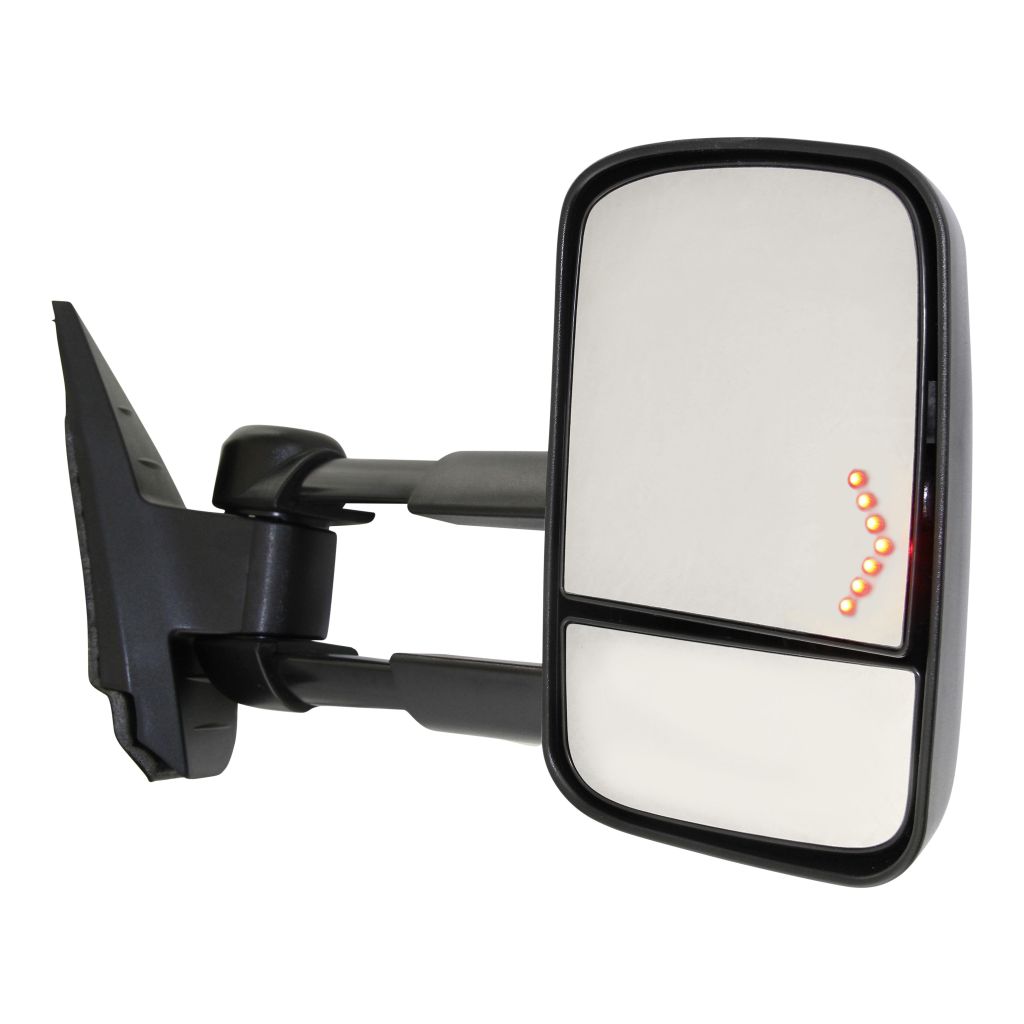 GM TRUCKS & VANS SILVERADO/PU 2500/3500 (CHEVY) DOOR MIRROR RIGHT (Passenger Side) POWER/HEATED (W/TOW)(DUAL ARM) (W/ LED Signal in Glass) OEM#20862099 2011-2014 PL#GM1321354