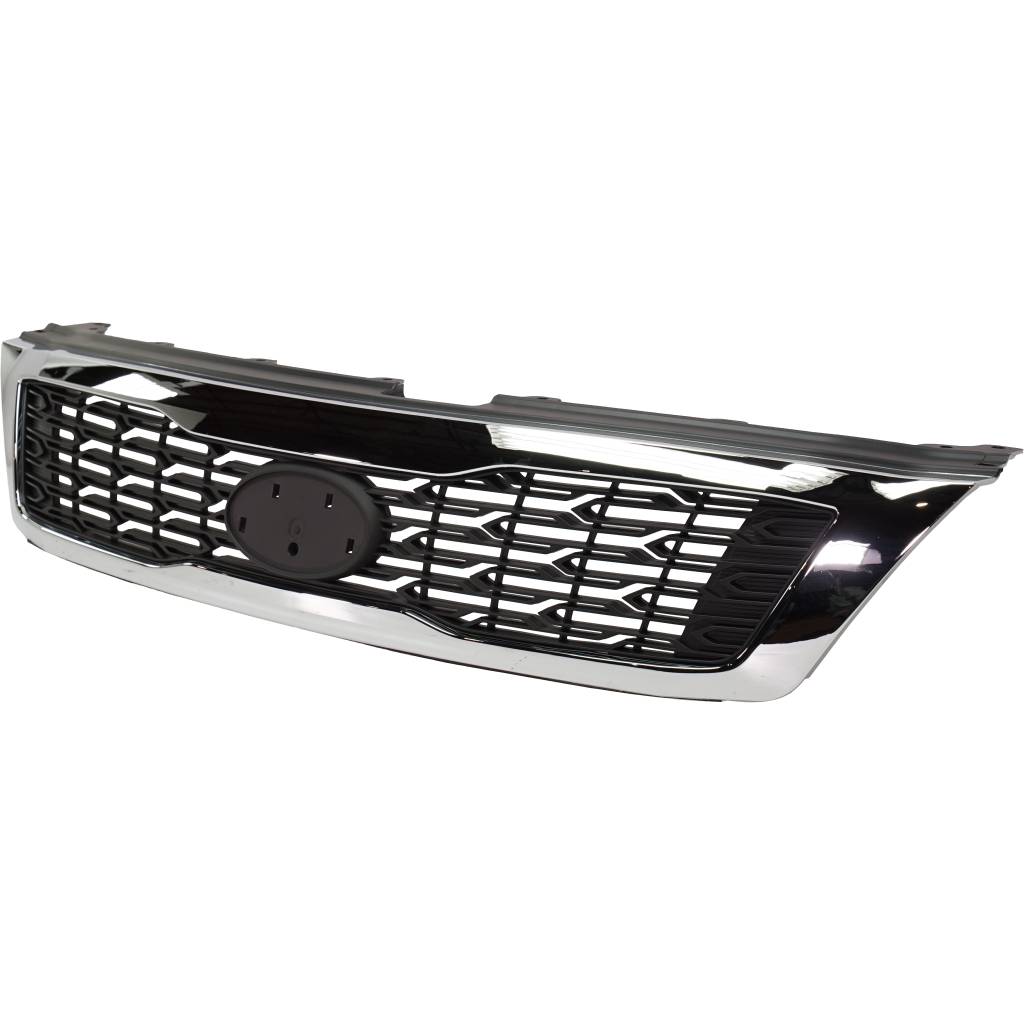 KIA SEDONA MINIVAN GRILLE CHROME-BLACK OEM#863504D800 2011-2012 PL#KI1200168